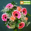 Mix gerber a r���, p�izdoben�ch gypsofilou